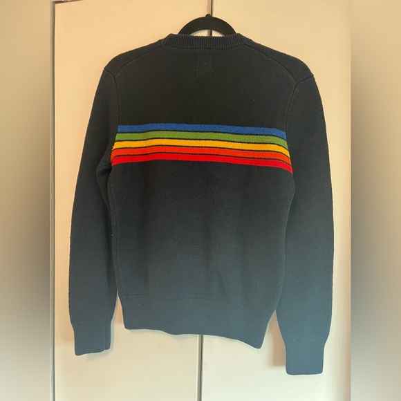 Aviator Nation / GAP Collab Navy Crewneck with Stripes - Small - Unisex - Picture 2 of 3